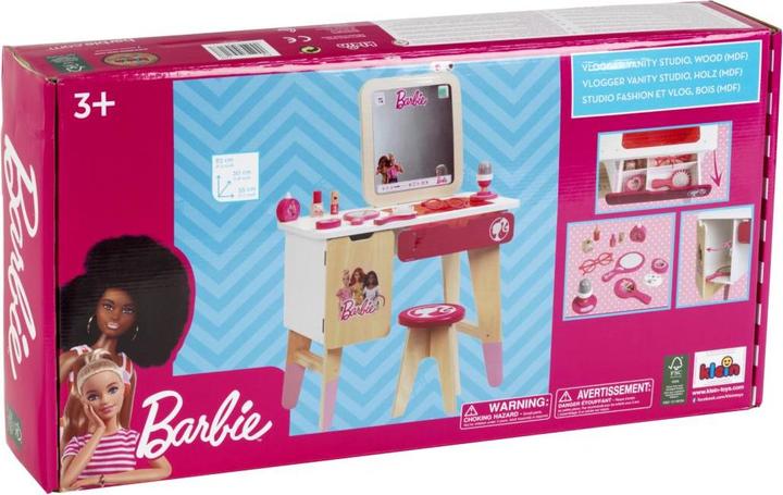 Image du produit Theo Klein 5716 Barbie - Coiffeuse et studio de vlogging, bois (MDF) (55 x 30 x 83 cm)