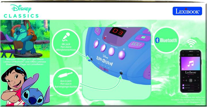 Immagine prodotto Lexibook Lettore CD Bluetooth® Stitch con luci (RCD109D)
