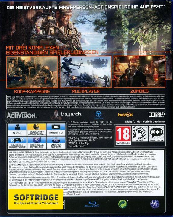 Produktbild Activision Call of Duty: Black Ops 3 Day1 Edition inkl. Nuketown (PS4, Multilingual)