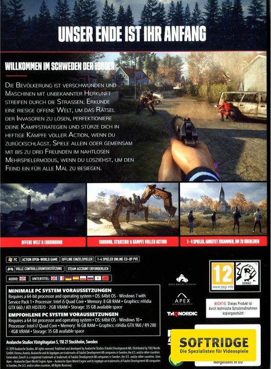 Actual product image THQ Generation Zero (PC, DE)