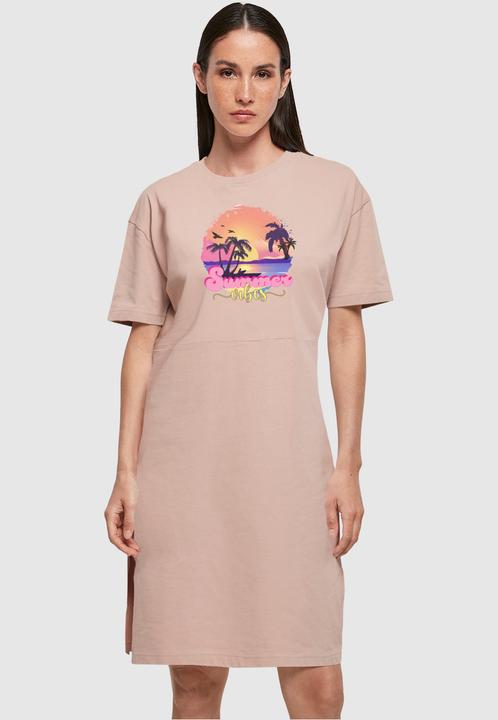 Produktbild Merchcode Ladies Summer Vibes Sunset Oversized Slit Tee Dress - 118975 (3XL)