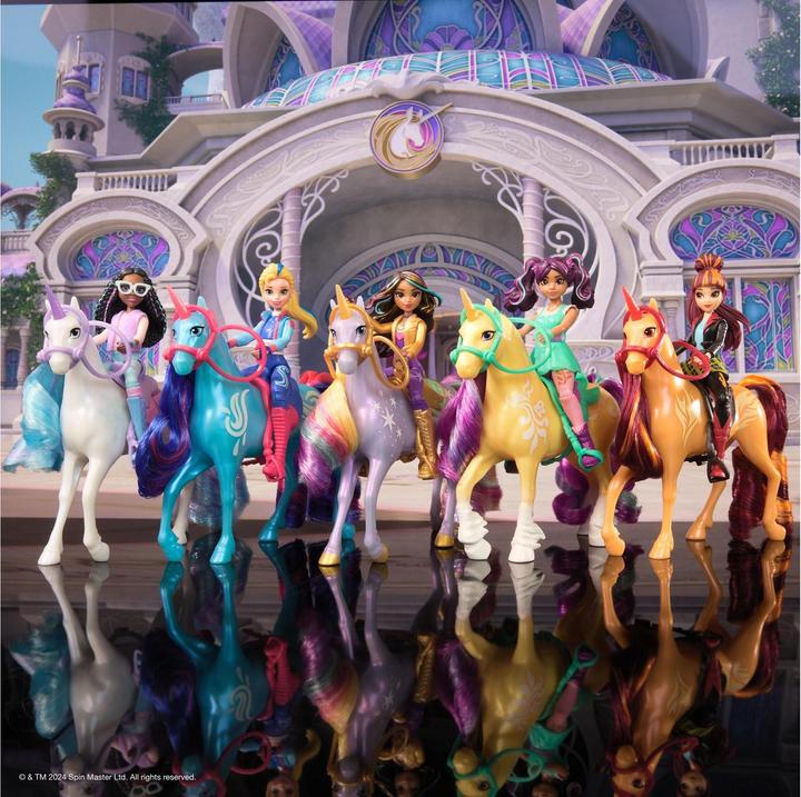 Produktbild Unicorn Academy - Small Doll Ava & Leaf Stall Spielset