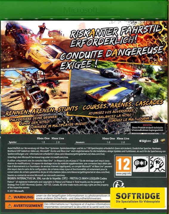 Image du produit Bigben FlatOut 4 : Total Insanity (Xbox One X, Xbox Series X, Multilingue)