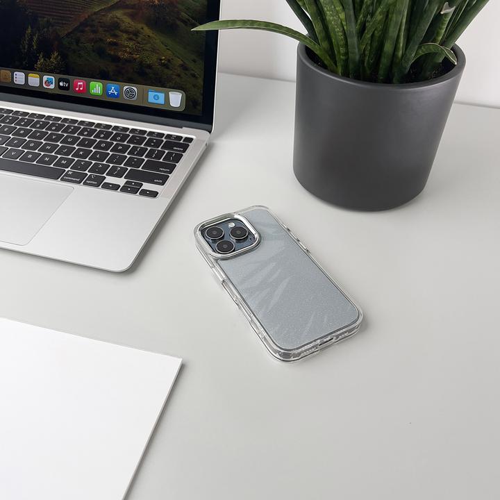 Produktbild Hurtel Glitter Case for iPhone 16 - transparent with glitter (Apple iPhone 16)