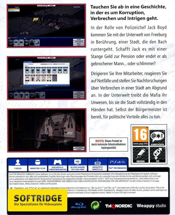 Image du produit THQ This is the Police (PS4, EN)
