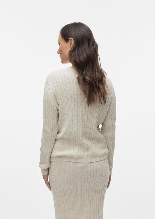 Actual product image Mamalicious Normal geschnitten Rundhals Gerippte Ärmelbündchen Strickoberteil Gestricktes Oberteil