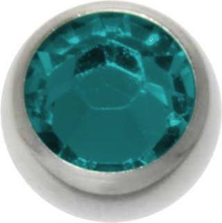 Bijouteria Piercingverschluss (Edelstahl, Kristall)