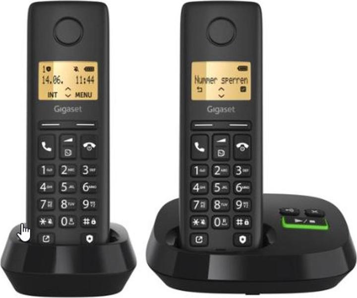 Productafbeelding Gigaset Pure 100 AM Duo Clip Eco bw