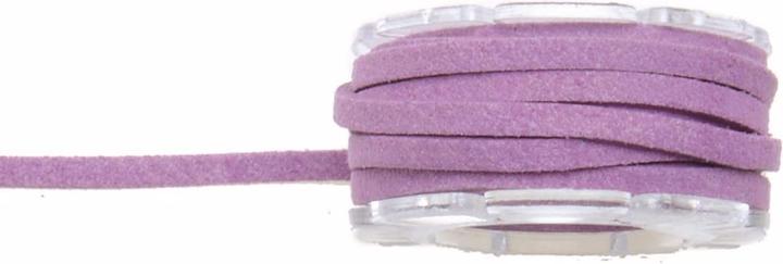 Glorex Bracelet en cuir velours 3 mm plat