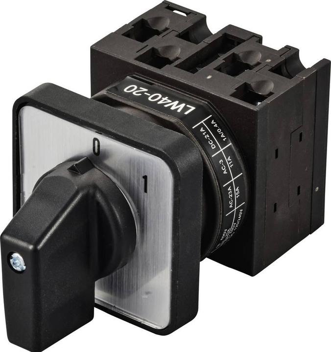 Immagine prodotto Tru Components TC-LW40-20 C04/2A48I Nockenschalter 20 A 690 V 1 x 45 ° Schwarz
