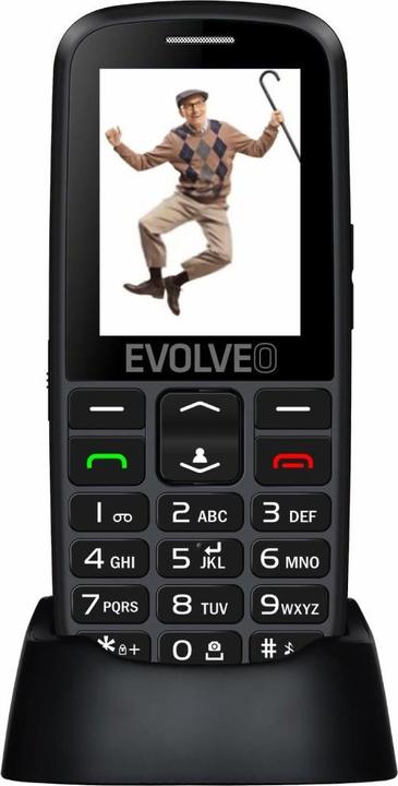 Image du produit Evolveo EasyPhone EG (2.4") Téléphone Senior Noir (2.40", 2G)