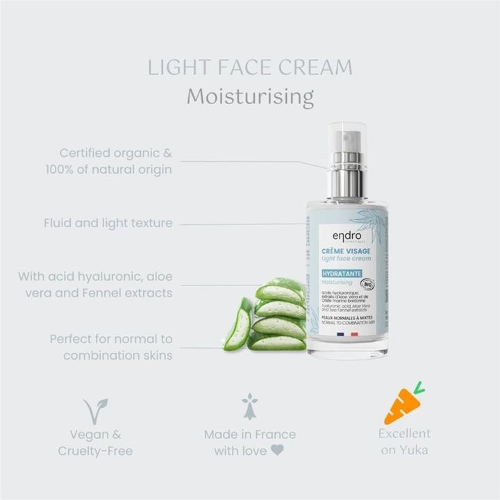 Image du produit Endro Cosmétiques Gesichtscreme feuchtigkeitsspendend 50 ml (50 ml, Crème de jour)
