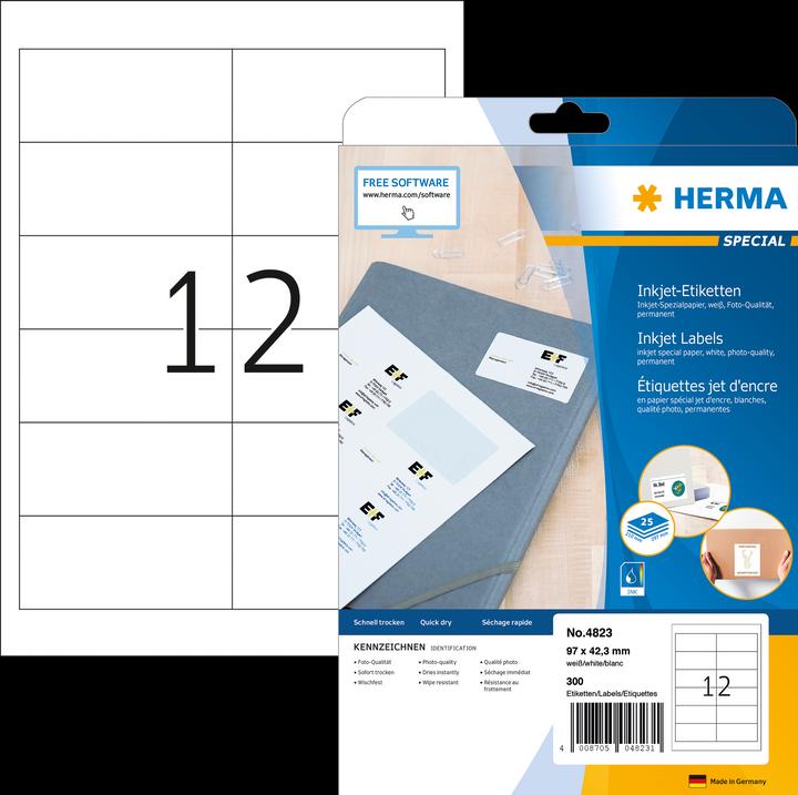 Produktbild HERMA Inkjet Etiketten A4