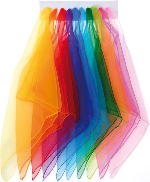 Produktbild Betzold 10 Chiffon-Tücher in 10 Farben