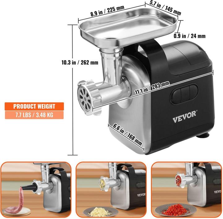 Produktbild Ich-zapfe Fleischwolf, Fleischmaschine 550W, Elektrisch