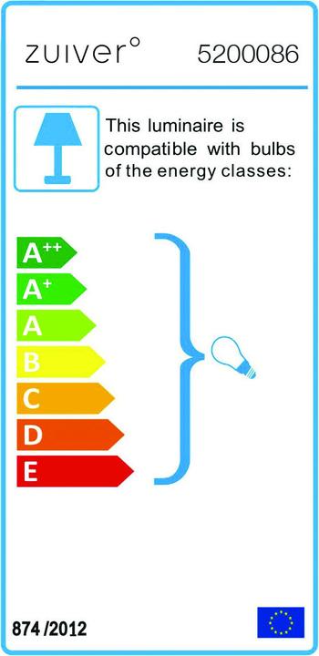 Label énergétique Zuiver Charlie (E27)