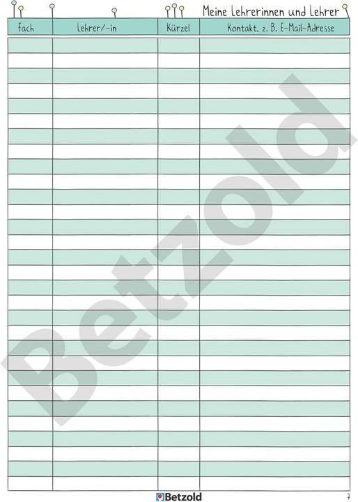 Produktbild Betzold Schüler-Logbuch (A5, Deutsch)