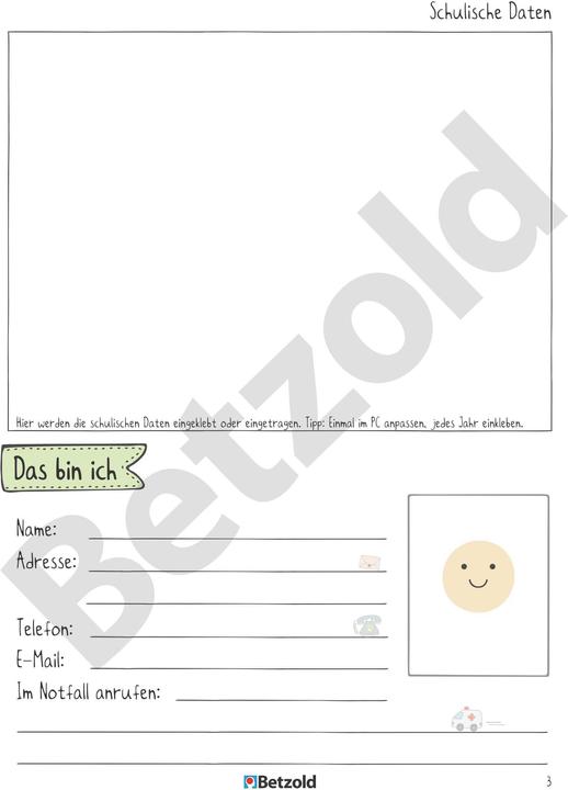 Produktbild Betzold Schüler-Logbuch (A5, Deutsch)