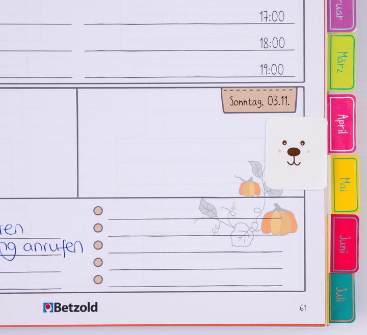 Produktbild Betzold Index-Sticker für Kalender und Planer