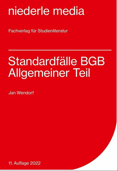 Produktbild Standardfälle BGB Allgemeiner Teil (Deutsch, Jan Wendorf, 2021)