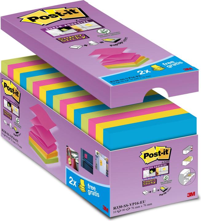 Produktbild Post-it Super Sticky Z-Notes (76 x 76 mm)