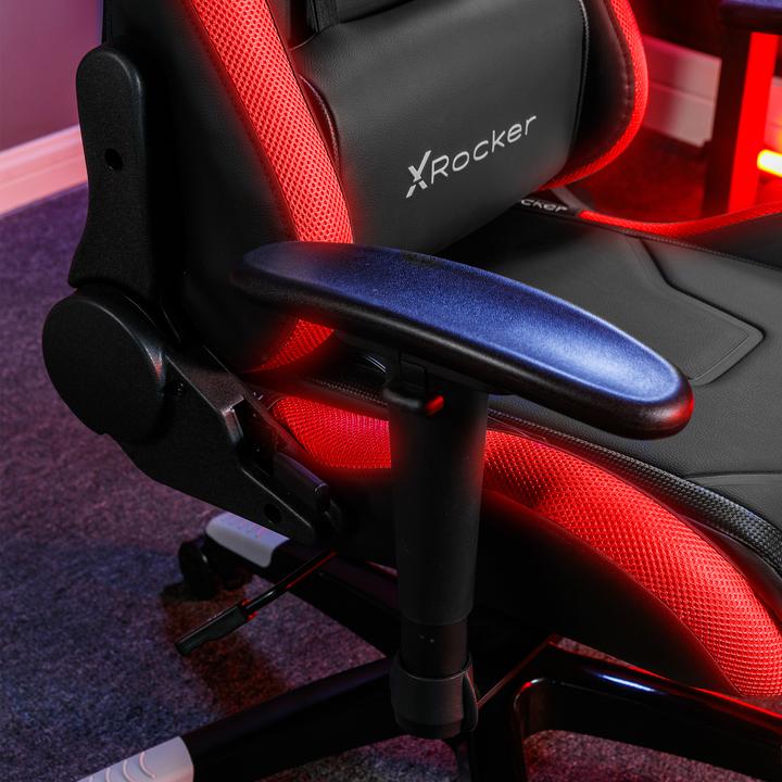 Actual product image X Rocker Chaise de jeu eSports compacte RVB Agility JR Noire/Grise