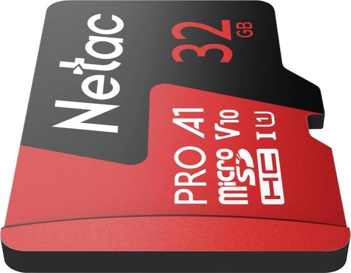 Image du produit Netac P500 Extreme Pro MicroSDHC 32GB V10/A1/C10 jusqu'à 100MB/s, wi (32 Go, microSDHC, U1, UHS-I)