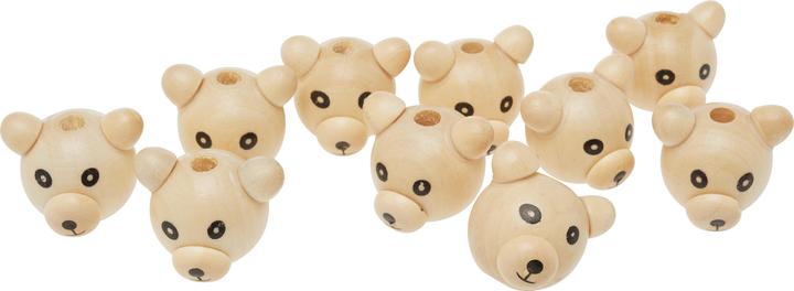 Actual product image VBS Wooden heads "Bears", 10 pieces, Ø 25 mm
