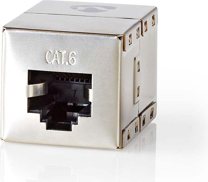 Produktbild Nedis Cat 6 Netzwerkadapter Geschirmt RJ45 (8P8C) Buchse RJ45 (8P8C) Buchse Gerade Metall Verpackung (S/UTP, CAT6)