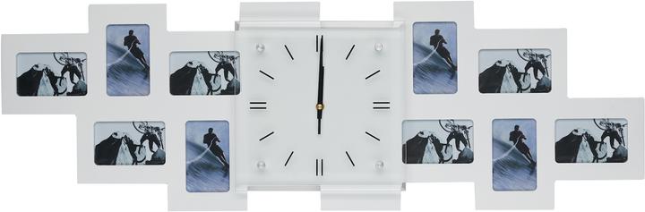Produktbild Bhp Wanduhr mit Bilderrahmen weiss