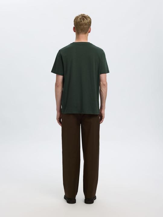 Actual product image Selected Homme Slhaspen Slub Ss O-Neck Tee Noos (M)