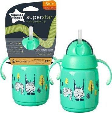 Produktbild Tommee Tippee training straw cup, 7m+, 300ml, green, 447830