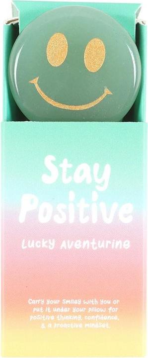 Something Different Kristall Stay Positive AventurineGewebe Glückliches Gesicht