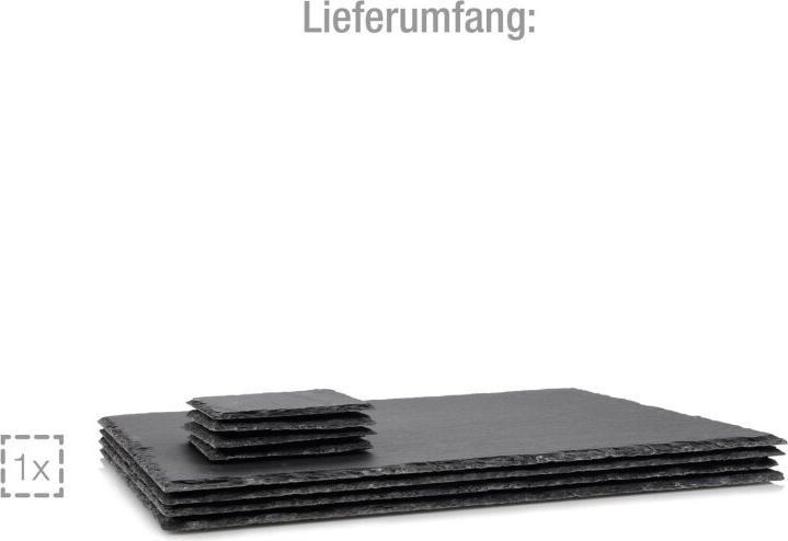 Produktbild Sänger Geschirr Schieferplatten-Set Dinner (4 Stk., 40 x 30 cm)