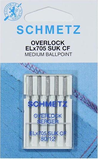 Schmetz Nähmaschinennadeln Overlock Stärke 80 5 St