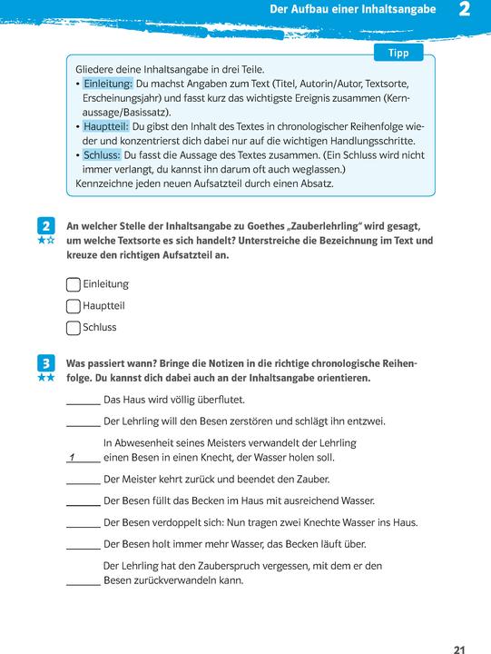 Produktbild 10-Minuten-Training Deutsch Aufsatz Inhaltsangabe 6. - 8. Klasse (Deutsch, Elke Hufnagel, 2019)