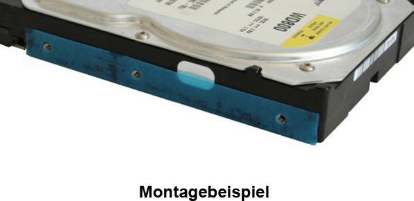 Image du produit Aquatuning Rail en caoutchouc, pour le découplage du disque dur
