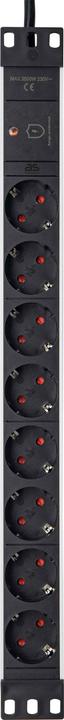 Actual product image As - Schwabe Socket strip for 19" network cabinet