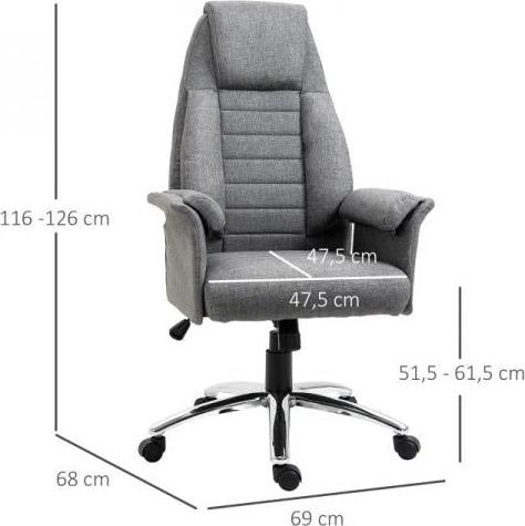 Image du produit Homcom Chaise pivotante