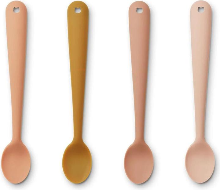 Actual product image Liewood Baby spoon Siv 4-pack Tuscany Rose Multi Mix