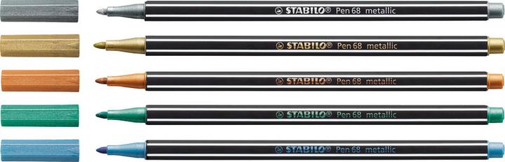 Image du produit STABILO Pen 68 métallique (Or métallique, 1 x)
