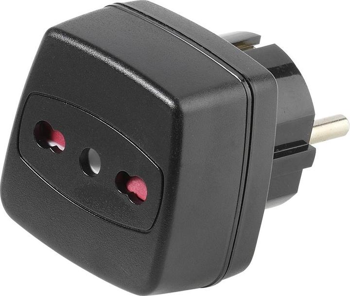Vivanco Reisestecker Italien,I Buchse-Schuko St.