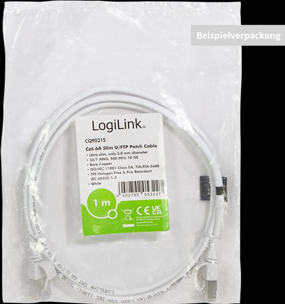 Actual product image LogiLink Network cable (STP, CAT6a, 1 m)