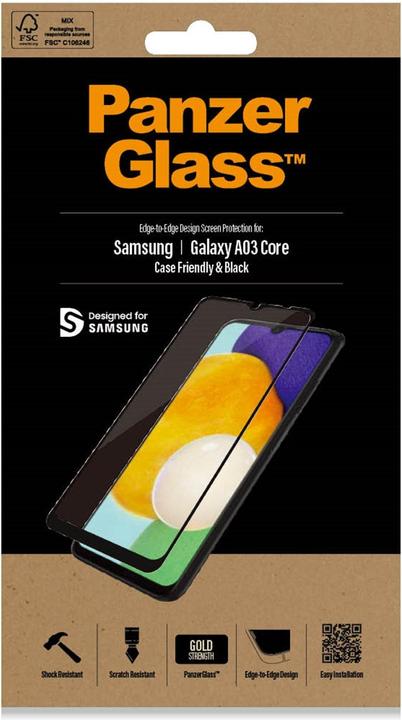 Image du produit PanzerGlass Case Friendly (1 pièce(s), Samsung Galaxy A03 Core, Samsung Galaxy A13 5G, Samsung Galaxy A04S)