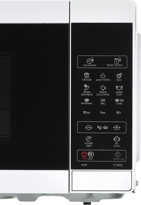 Produktbild Sharp YC-MG02E-W Mikrowelle Arbeitsplatte (20 l)