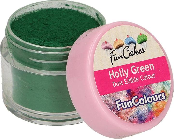 Produktbild FunCakes Holly Green Farbpulver