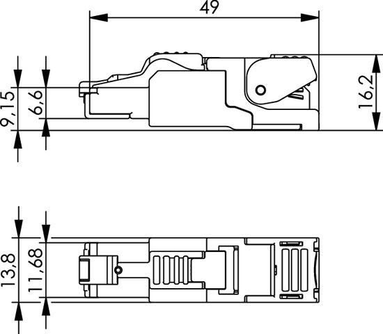 Actual product image Telegärtner J00026A2002 Cable tie (Plastic cable ties, 49 mm, 1 pcs.)