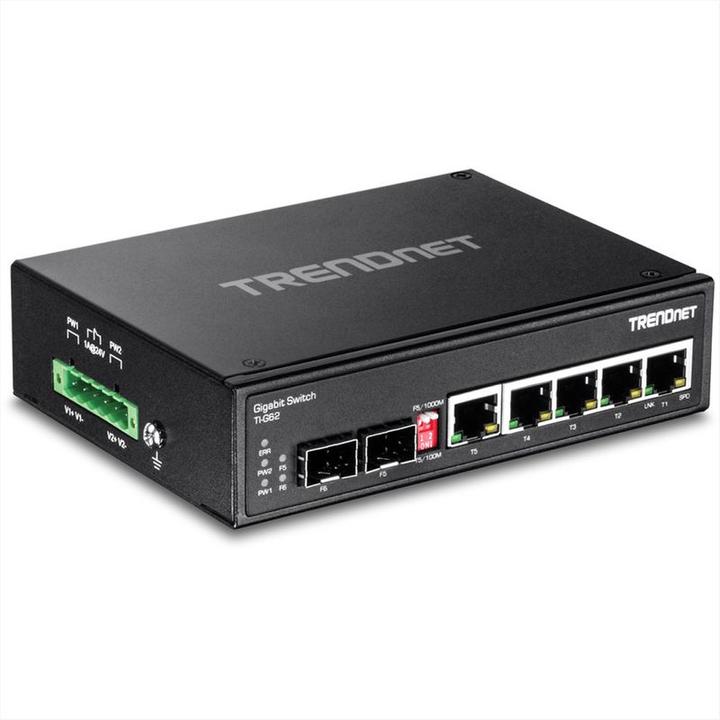 Produktbild Trendnet Industrie Switch 6 Port Gbit IP30 Metall (7 Ports)