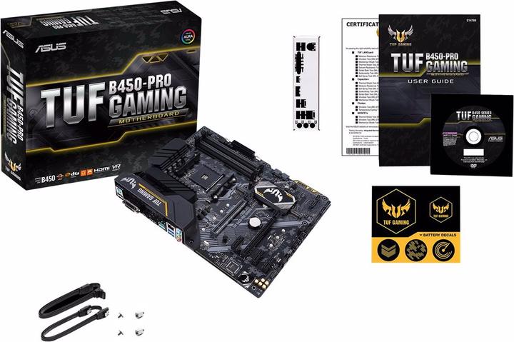 Actual product image ASUS TUF B450-PRO GAMING AM4 B450 (AM4, AMD B450, ATX)