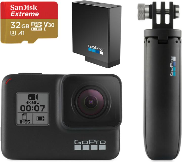 Produktbild GoPro Hero 7 Holiday Bundle (60p, 4K, WLAN)